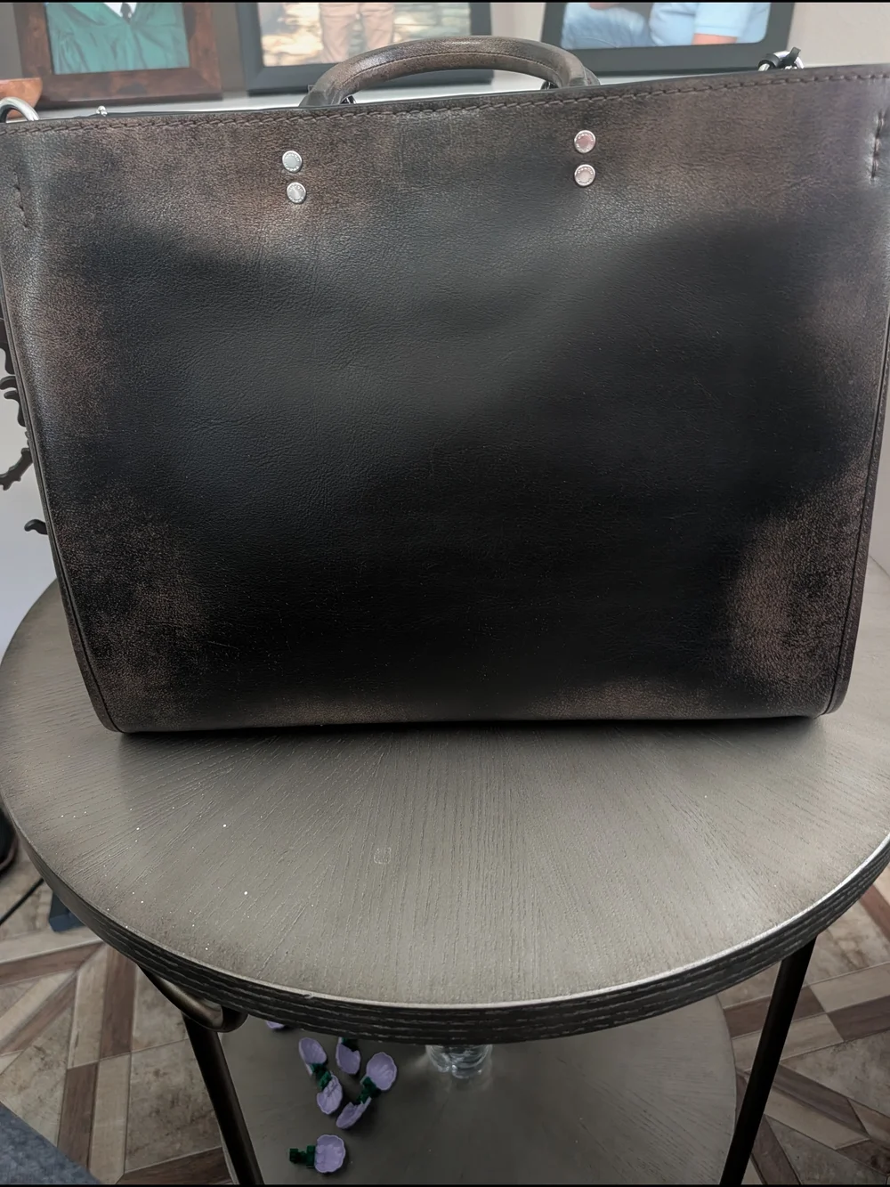 COACH Rogue Bag 40 In Loved Leather With Charms